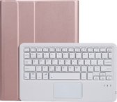 Case2go - Bluetooth Toetsenbord hoes geschikt voor Apple iPad 10 - 10.9 Inch (2022) - QWERTY keyboard met Touchpad - Roze