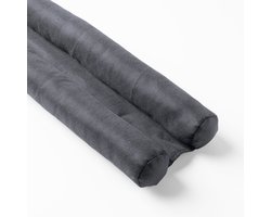 Textino - TITO - tochtrol 80x16x5 cm - dubbele tochtstopper - Charcoal Gray - antraciet