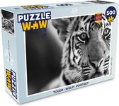 Puzzel Tijger - Welp - Zwart - Wit - Legpuzzel - Puzzel 500 stukjes