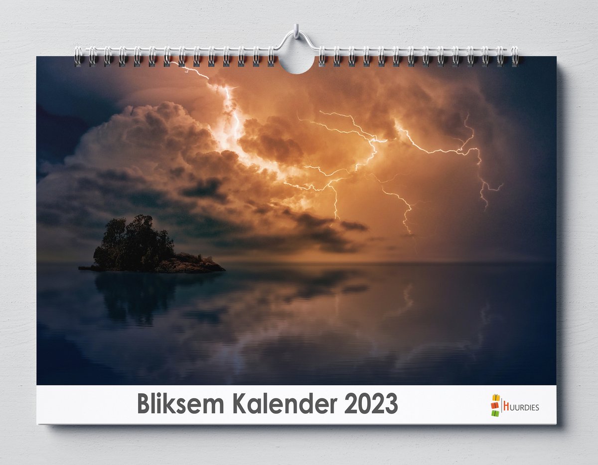 Bliksem kalender 2023 | 35x24 cm | jaarkalender 2023 | Wandkalender 2023