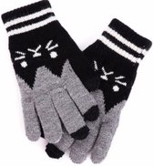 Hidzo Unisex Touchscreen handschoenen Zwart/grijs Maat S/M