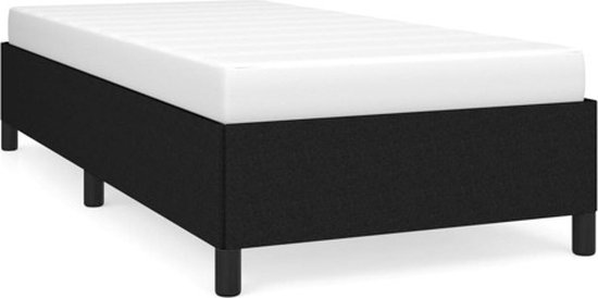 Bedframe zonder matras 80x200 cm stof zwart | -nl