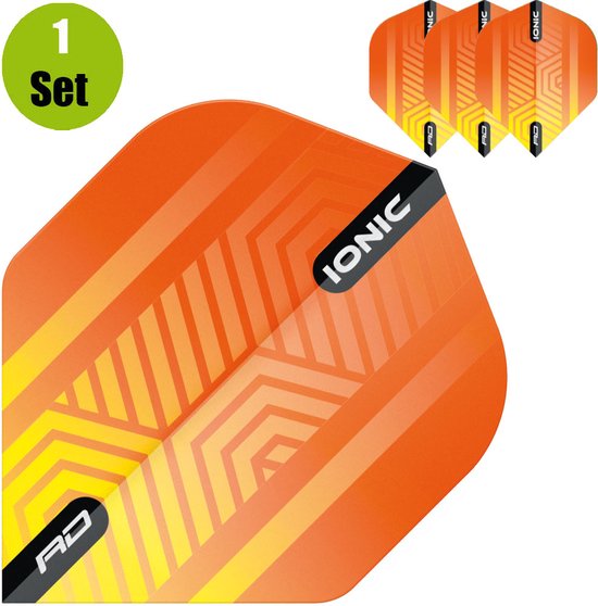 RedDragon Hardcore Ionic Dartflights - Oranje van Reddragon — afbeelding 3