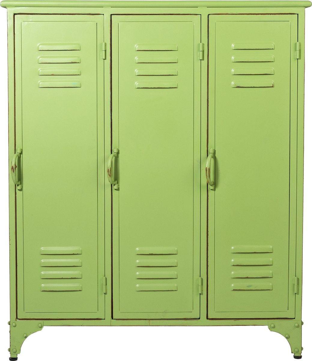 Industriële Lockerkast Met 6 Vakken - Duurzame Stalen Opbergruimte 90x45x180 Cm, Wit
