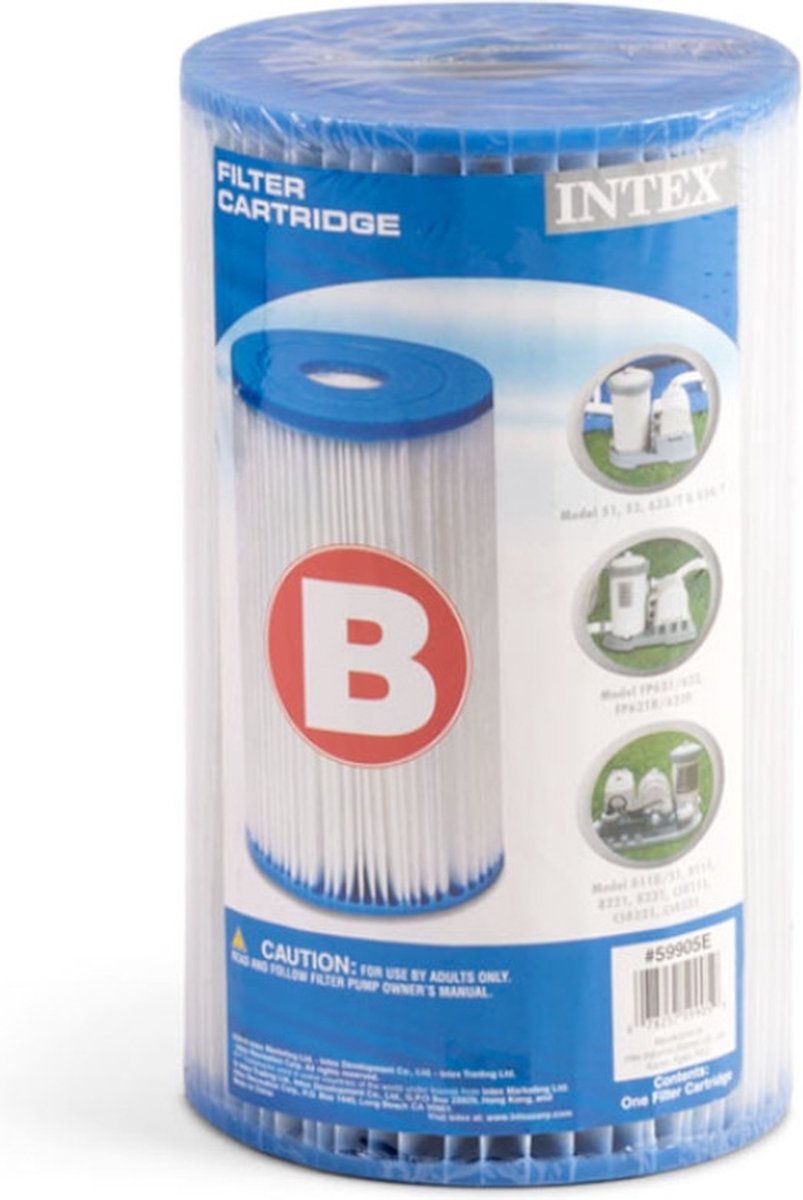 Intex 29005 Filter Cartridge Type B Filter voor Zwembad