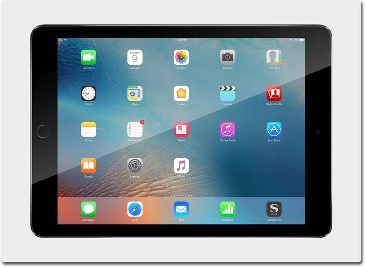 iPad 10.2 inbouw wandhouder - Mat Wit