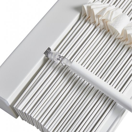 Houten Jaloezie Wit 200 x 180 cm (BxH) Lamelbreedte 5 cm met