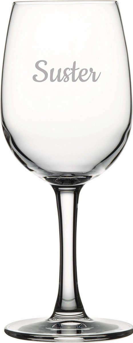 Gegraveerde witte wijnglas 26cl Suster