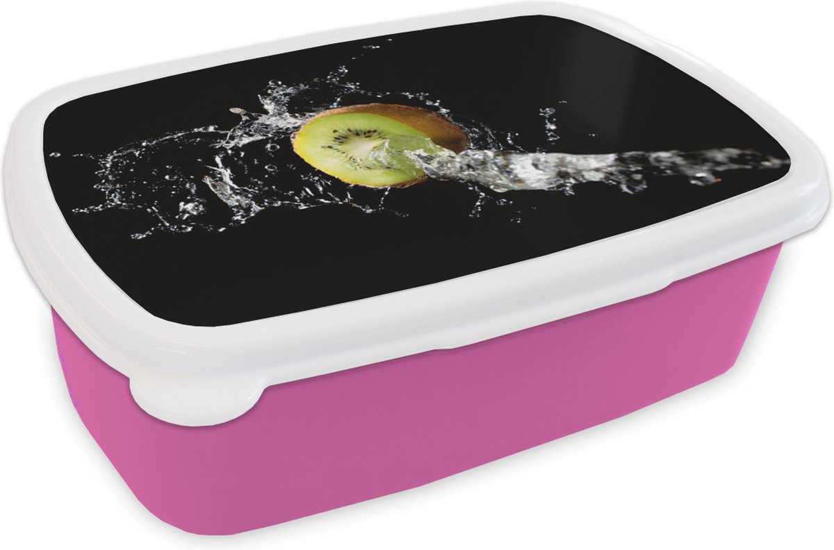 Lunchbox met 2 deksels, een uitneembaar bakje voor noten of fruit, draagbaar, wit