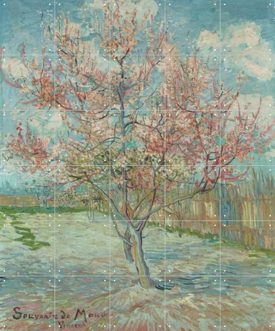 IXXI Pink peach trees - Vincent van Gogh - Wanddecoratie - 120 x 100 cm