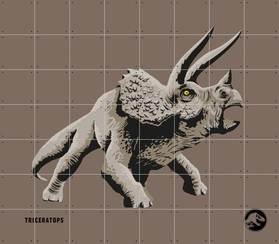 IXXI Triceratops - Wanddecoratie - Kinderen - 160 x 140 cm