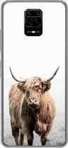 Geschikt voor Xiaomi Redmi Note 10 Lite hoesje - Schotse hooglander - Vacht - Koe - Siliconen Telefoonhoesje