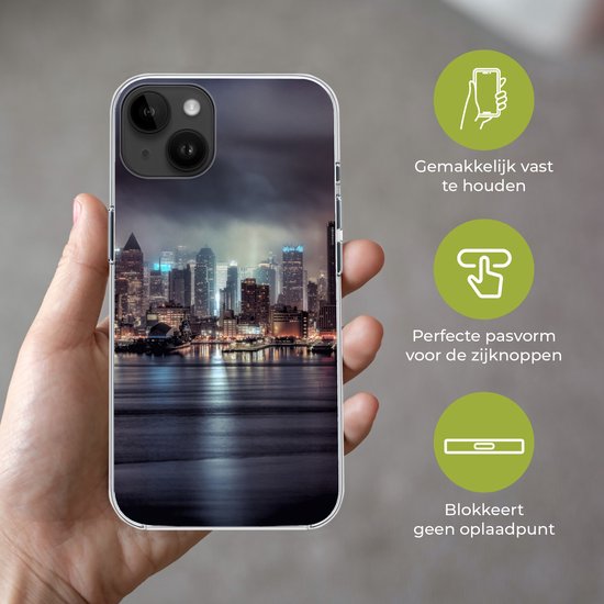 Apple iPhone 14 Plus - Housse souple - New York - Amérique - Skyline - Coque de téléphone en Siliconen