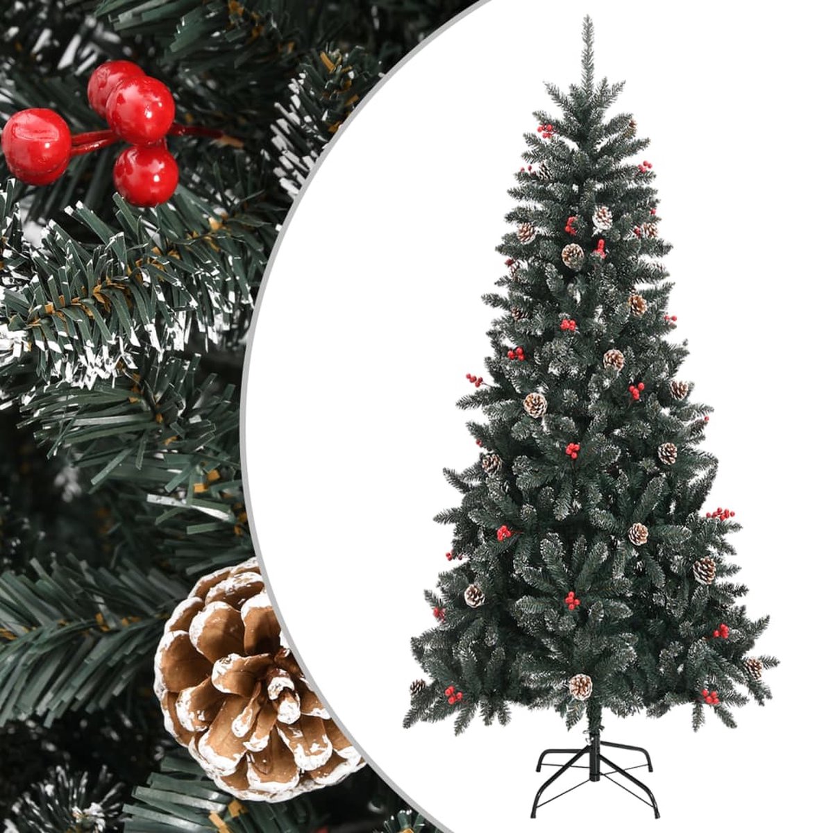 Prolenta Premium - Kunstkerstboom met standaard 240 cm PVC groen