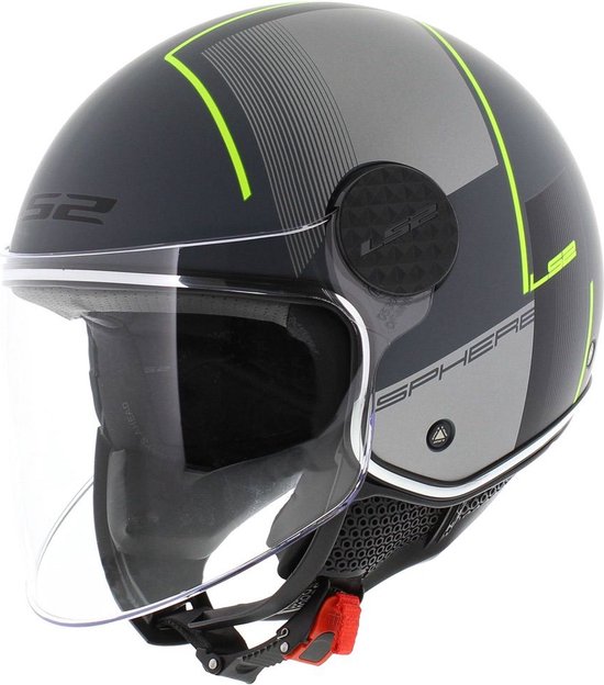 Casco Moto Jet LS2 OF558 SPHERE LUX 2 URBY Bianco Blue Rosso Vendita - Foto 9