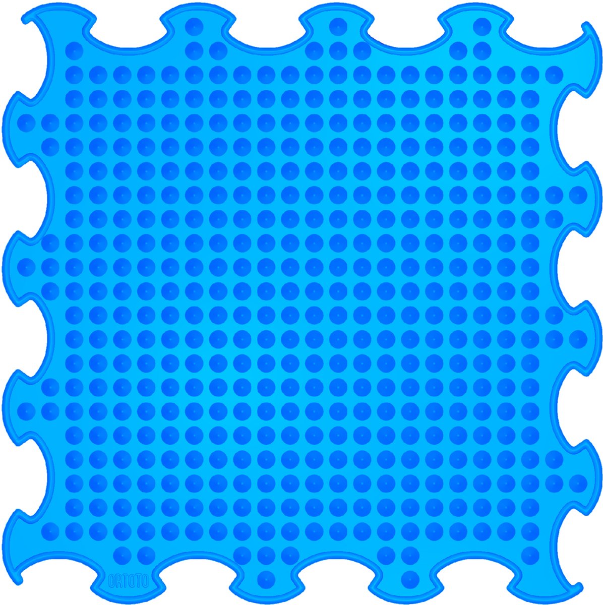Ortoto Sensory Massage Puzzle Mat Spikes Azuurblauw