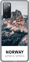 Étui Samsung Galaxy S20 FE - Norvège - Water - Montagnes - Étui de téléphone en Siliconen