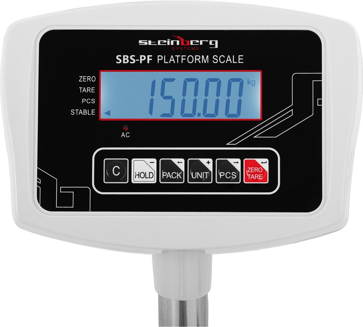 Steinberg Systems - Platformweegschaal - 100 kg / 0,01 kg - 40,5 x 30,5
