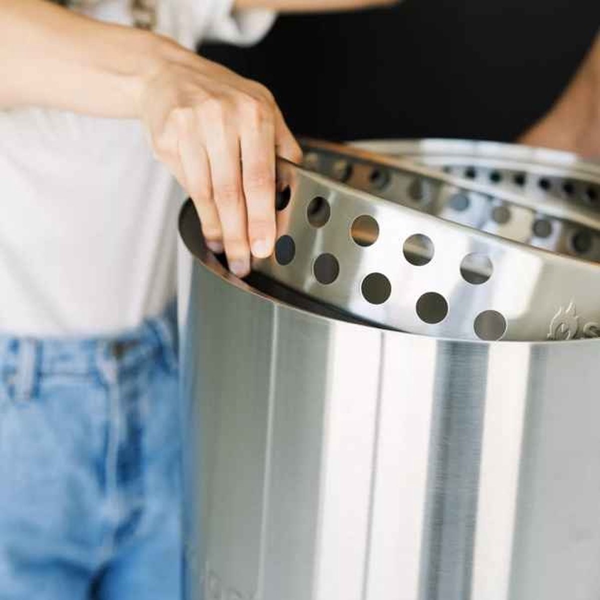 Solo Stove Ranger-standaard, accessoires voor vuurkorf, roestvrij staal, bodem voor alle terrassen & tuinen, ⌀ 33 cm, hoogte 7 cm