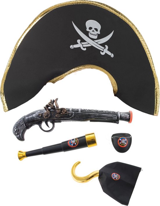 Ensemble d'habillage pour enfants - Ensemble de pirates - Chapeau de pirate,  un