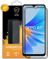 2-Pack Oppo A17 Screenprotectors - MobyDefend Screensavers Met Zwarte Randen - Gehard Glas - Glasplaatjes Geschikt Voor Oppo A17