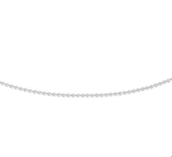 The Jewelry Collection Ketting Anker Plat 0,8 mm 42 cm - Goud