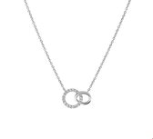 The Jewelry Collection Ketting Diamant 0.07ct H P1 41 - 43 - 45 cm - Witgoud