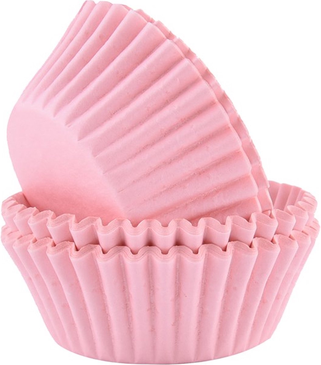 PME - Cupcakevormpjes - Lichtroze - pk/60