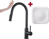 Smart Keukenkraan – Duo-Bediening – Gemengde Tap – Touch Control Aanraakbediening – Moderne Keuken Aanrecht – Keuken Sanitair – Stainless Steel