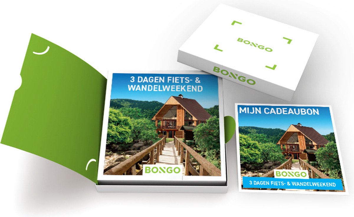 Bongo Bon - 3 Dagen Fiets- & Wandelweekend Cadeaubon - Cadeaukaart