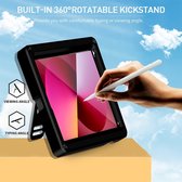 Mobigear - Tablethoes geschikt voor Apple iPad Air 1 (2013) Hoes EVA Schuim | Mobigear Ruggedized Backcover | Schokbestendig iPad Air 1 (2013) Telefoonhoesje | Anti Shock Proof + Standaard - Zwart