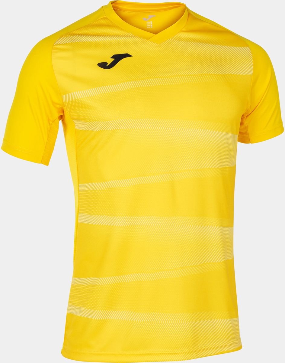 Joma Grafity II Shirt Korte Mouw Heren - Geel / Wit | Maat: S