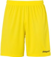 Uhlsport Center Basic Shorts Kind Limoen Geel-Zwart Maat 140