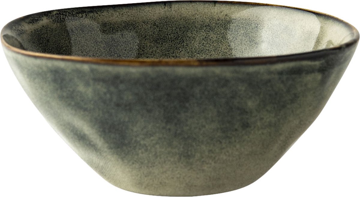Dutch Rose Organic Kommen - Ø11,5 cm - Schaaltjes - Stoneware Handgemaakt - Groen