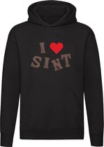 Chocoladeletters I love Sint Heren Hoodie | Sinterklaas | Pakjesavond | Chocola | Trui | Unisex