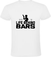 Het leven achter de bar Heren T-shirt | barman | bartender | beroep | drank | horeca | barkeeper | kroeg | cafe | restaurant  | Wit