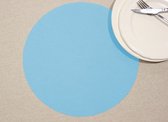 Wicotex-Placemats Uni turquesa-rond-Placemat easy to clean 12stuks