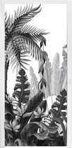 Deursticker Design - Bladeren - Jungle - 90x205 cm - Deurposter