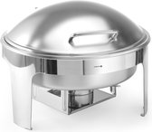 Hendi Chafing Dish Rond - Satin Finish - Au Bain Marie Buffetwarmer - Warmhoudschaal - 6 Liter - 46,5x42x(H)32cm