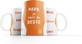 Mok: Papa je bent de beste (oranje) | Vaderdag cadeau | Vader cadeautjes | Papa cadeau | Vader cadeautjes verjaardag | Fotofabriek