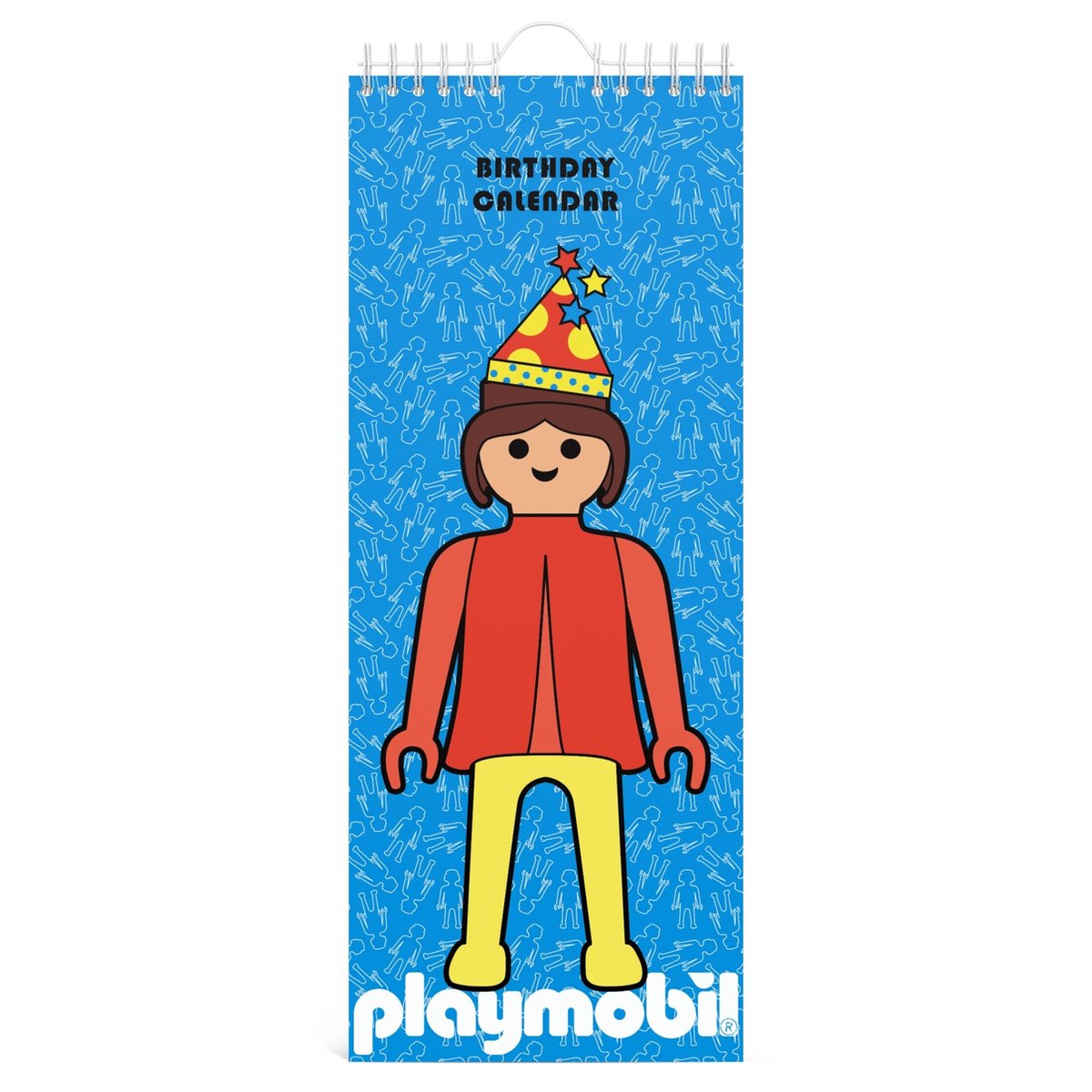Lannoo Agenda 2026 - Verjaardagskalender - 130x325mm - collectie & design: PLAYMOBIL BLAUW