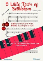Christmas carols for all instruments and easy piano 15 - O Little Town of Bethlehem (in C) for solo instrument w/ piano
