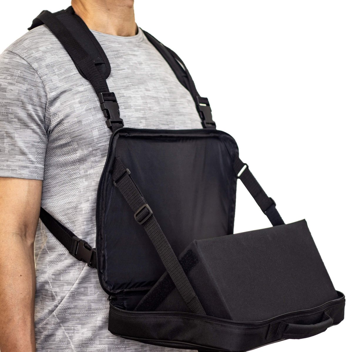 aXtion Opvouwbare zonneklep en tablet harnas
