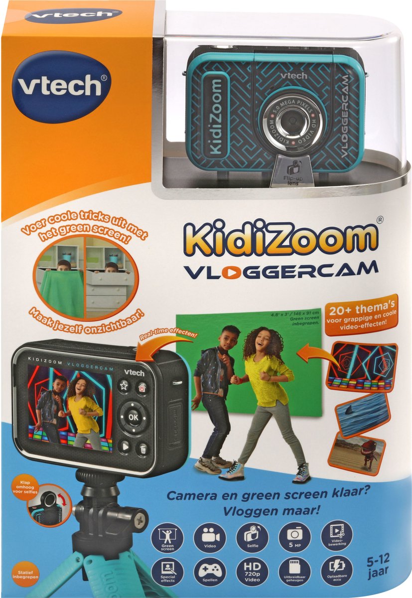 VTech KidiZoom Vloggercam - Vlog Camera Kinderen - Kindercamera met  Animatie... | bol.com