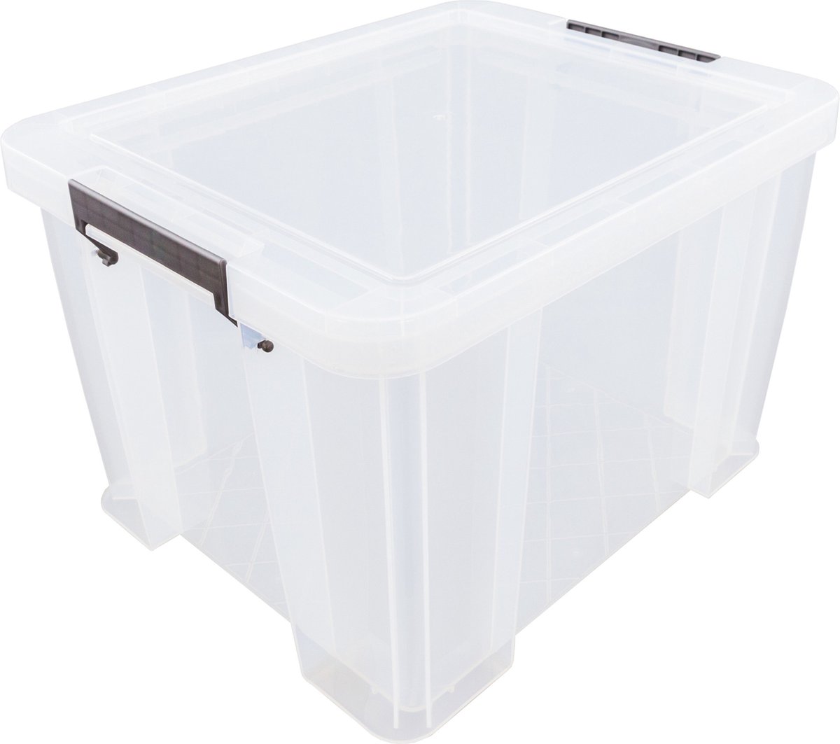 Whitefurze - Allstore Storage Box with Clamps 36 liter