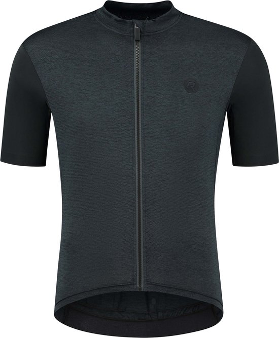 Rogelli Melange Fietsshirt - Korte Mouwen - Heren - Grijs, Zwart - Maat XL