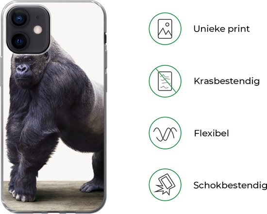 Coque iPhone 12 - Chambre de bébé - Gorilla - Coque en Siliconen pour téléphone
