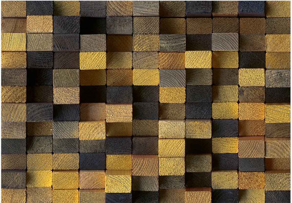 Fotobehang - Wooden cubes.