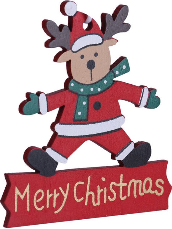 Decoratie voor kerstdeur, hout, kerstdecoratie voor het deurkozijn met