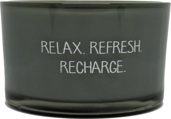 My Flame Relax Refresh Recharge - Geurkaars - Sojawas - 3 lonten